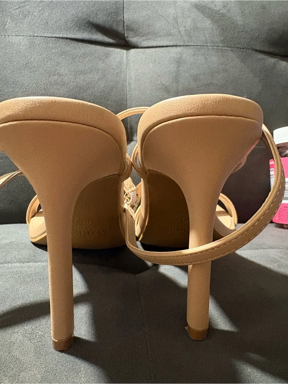 DREAM PAIRS Women’s High Stilettos Square Ankle Strap Heels Dress Shoes Wedding